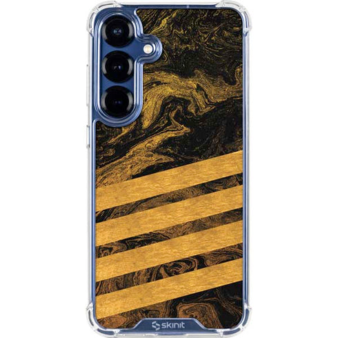 Striped Marble Galaxy S25 Clear Case